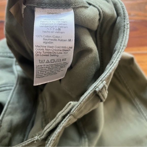 MADEWELL Dried Clover Green High Waisted Griff Tapered Fatigue Cargo Pants in 27 - Picture 9 of 16